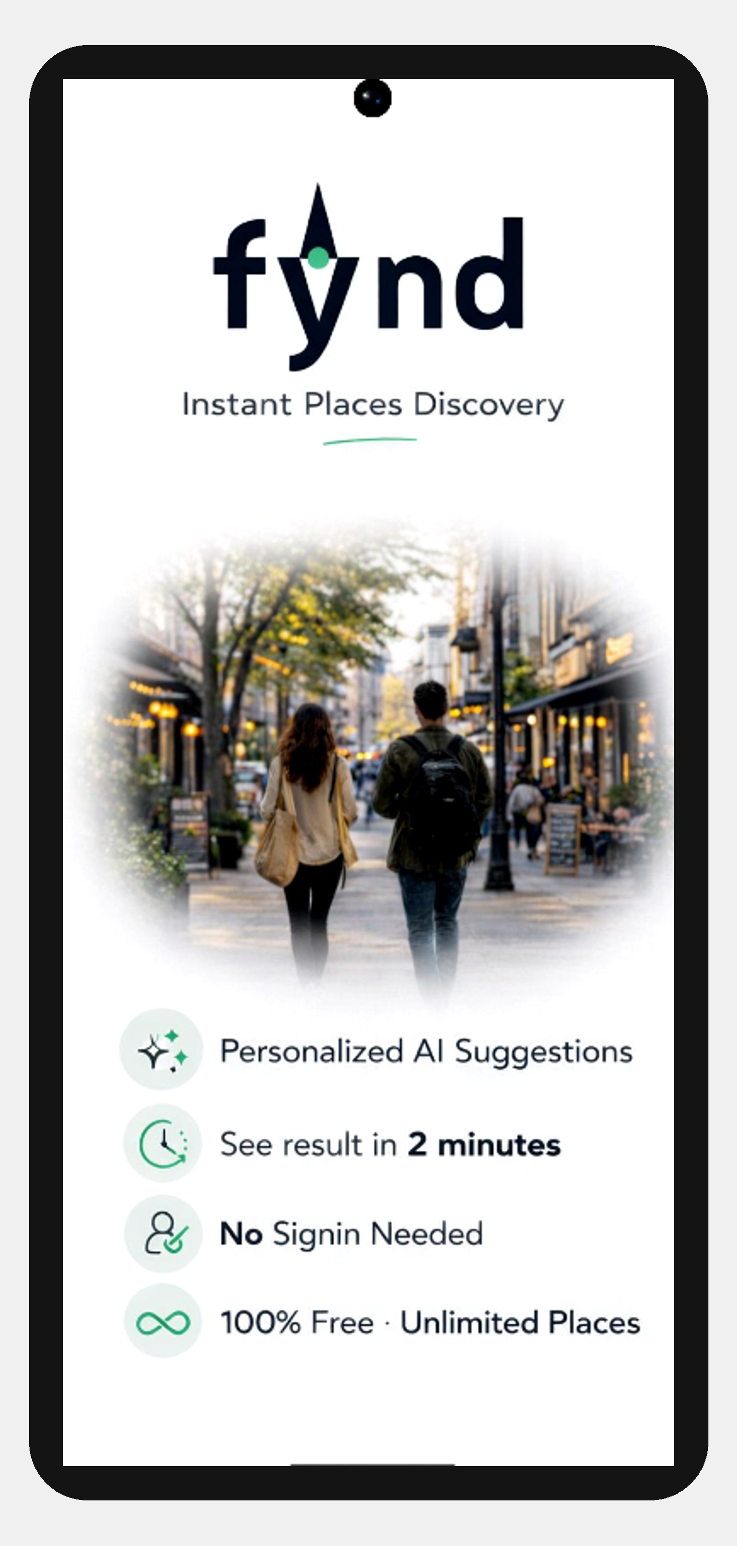 Fynd splash screen — Trips That Matter